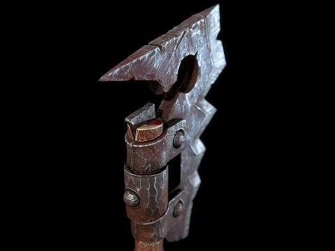 Orc मांस क्लीवर 3D मॉडल