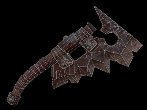 Orc मांस क्लीवर 3D मॉडल