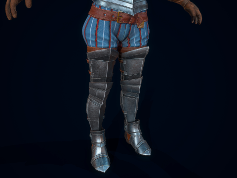 女守卫铠甲 3D 模型