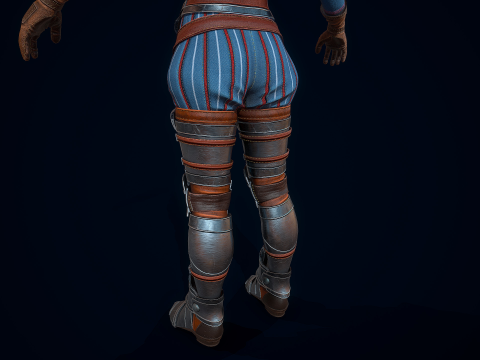 女守卫铠甲 3D 模型