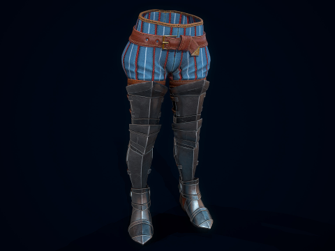 女守卫铠甲 3D 模型