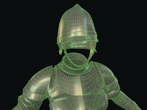 女守卫铠甲 3D 模型