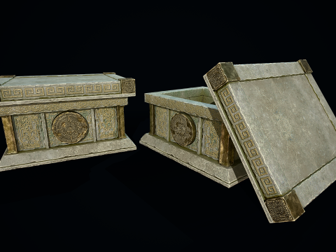 Peti Batu Aztec Model 3D