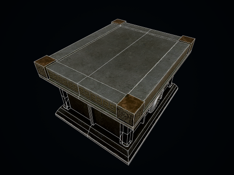 Peti Batu Aztec Model 3D