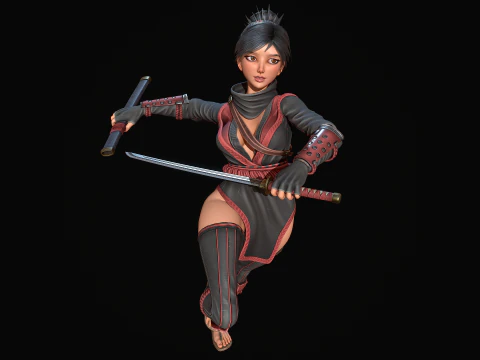 Kunoichi 3D Model