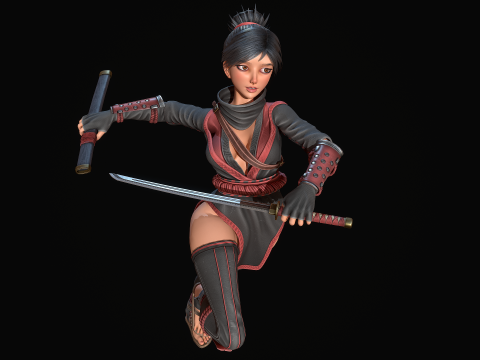 Kunoichi Model 3D