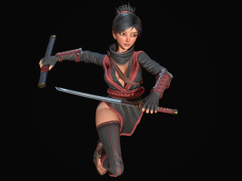 Kunoichi 3D Model