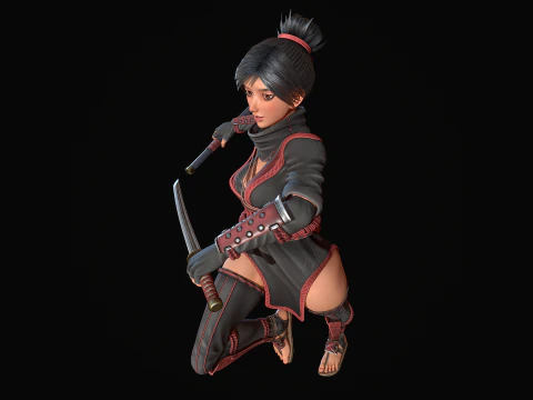 Kunoichi 3D Model