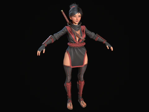 Kunoichi 3D Model