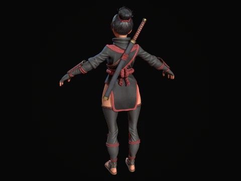 Kunoichi 3D Model