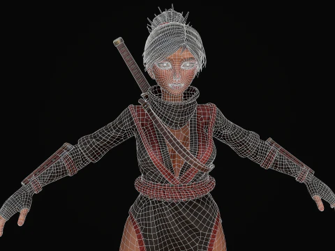 Kunoichi 3D Model