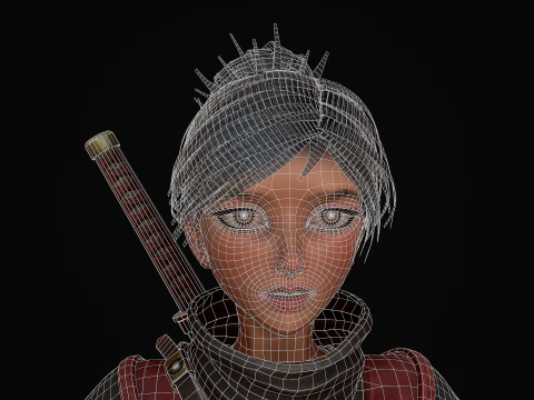 Kunoichi 3D Model