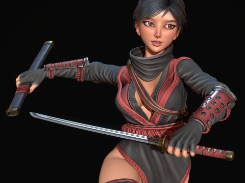 Kunoichi Modelo 3D