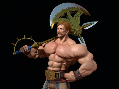 Escanor Modelo 3D