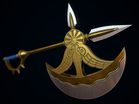 Ascia divina Rhitta Modello 3D