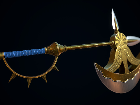 Ascia divina Rhitta Modello 3D