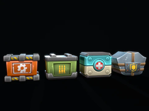 Stylized Supply Machine 3D Model