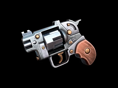 Pocket Revolver 3D Model