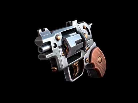 Pocket Revolver 3D Model
