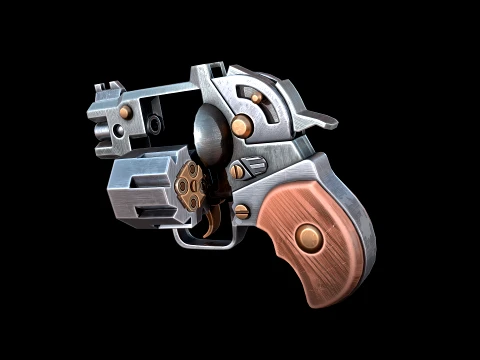 Pocket Revolver 3D Model