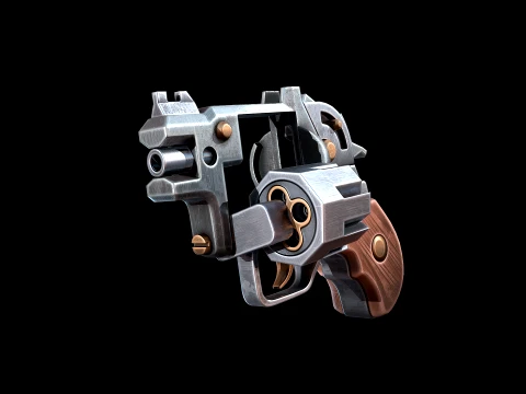 Pocket Revolver 3D Model
