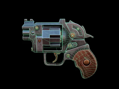 Pocket Revolver 3D Model