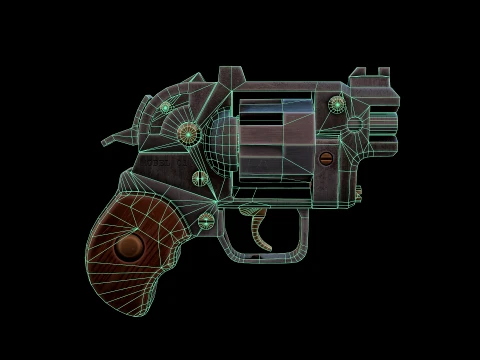 Pocket Revolver 3D Model