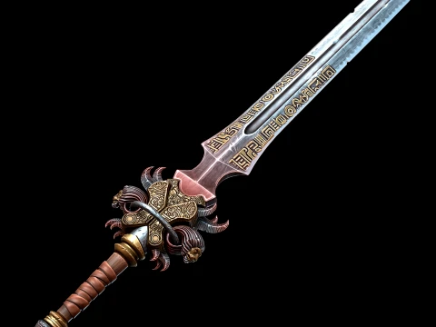 Barbarian King Sword Modello 3D