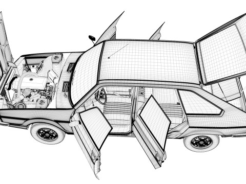 Renault 20ts 1979 Modello 3D