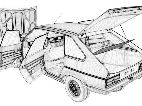 Renault 20ts 1979 Modello 3D