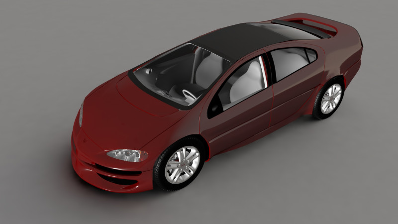 DODGE ENTREPIDE ESX 1996 3D Model .c4d .max .obj .3ds .fbx .stl .blend 