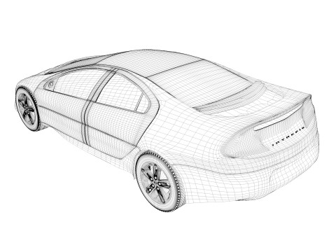 DODGE ENTREPIDE ESX 1996 3D Model