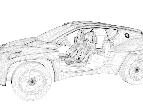 丰田 RSC 概念车 2001 3D 模型
