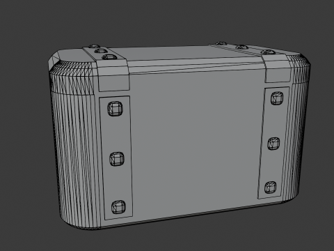 Eski ahşap sandık 3D Model