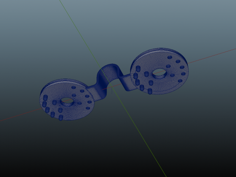 Cortador de rede de sombra Modelo de Impressão 3D
