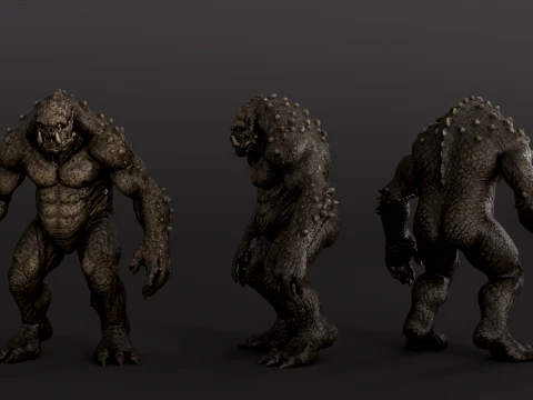 Cave Monster - Rigged - Animated - Epic Skeleton 3D Model