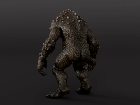 Cave Monster - Rigged - Animated - Epic Skeleton 3D Model