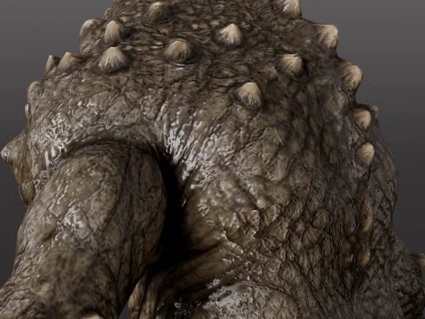 Cave Monster - Rigged - Animated - Epic Skeleton 3D Model