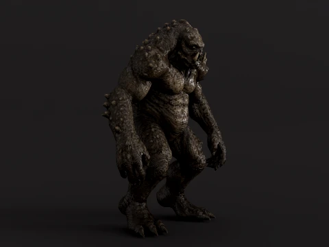 Cave Monster - Rigged - Animated - Epic Skeleton 3D Model