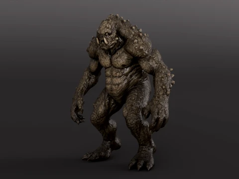 Cave Monster - Rigged - Animated - Epic Skeleton 3D Model