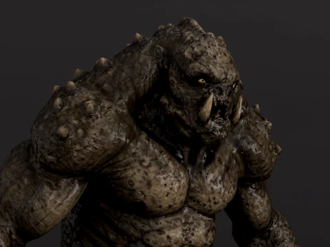Cave Monster - Rigged - Animated - Epic Skeleton 3D Model