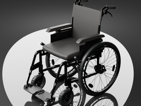 智能病人护理轮椅装备 3D 模型