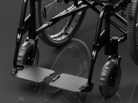 智能病人护理轮椅装备 3D 模型