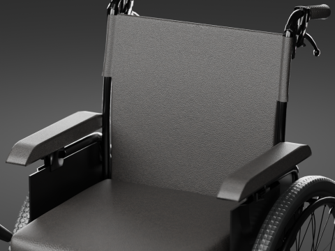 智能病人护理轮椅装备 3D 模型