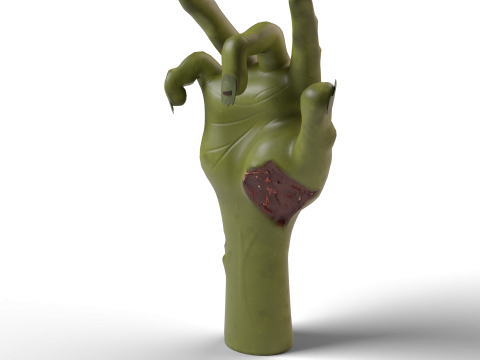 モンスターがゾンビの手を切り落とした 3Dモデル
