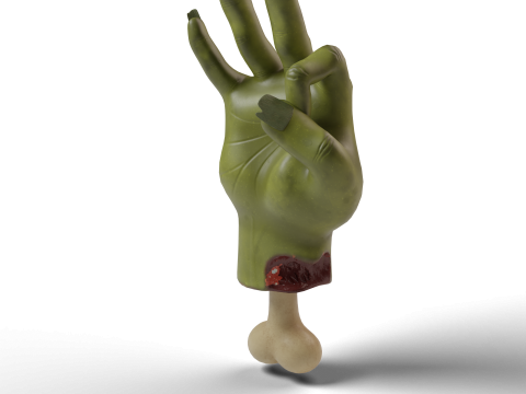 モンスターがゾンビの手を切り落とした 3Dモデル