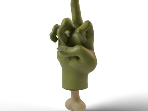 モンスターがゾンビの手を切り落とした 3Dモデル