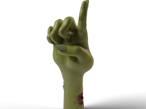 モンスターがゾンビの手を切り落とした 3Dモデル