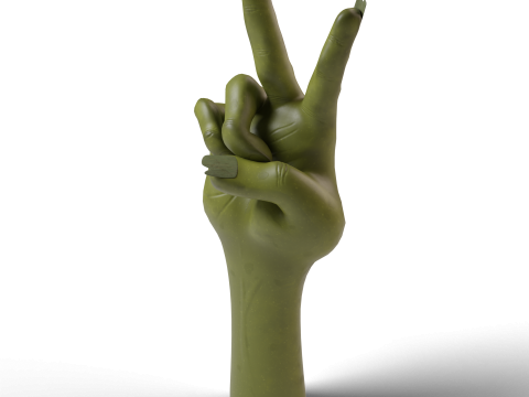 モンスターがゾンビの手を切り落とした 3Dモデル