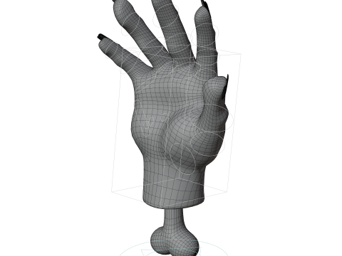 モンスターがゾンビの手を切り落とした 3Dモデル